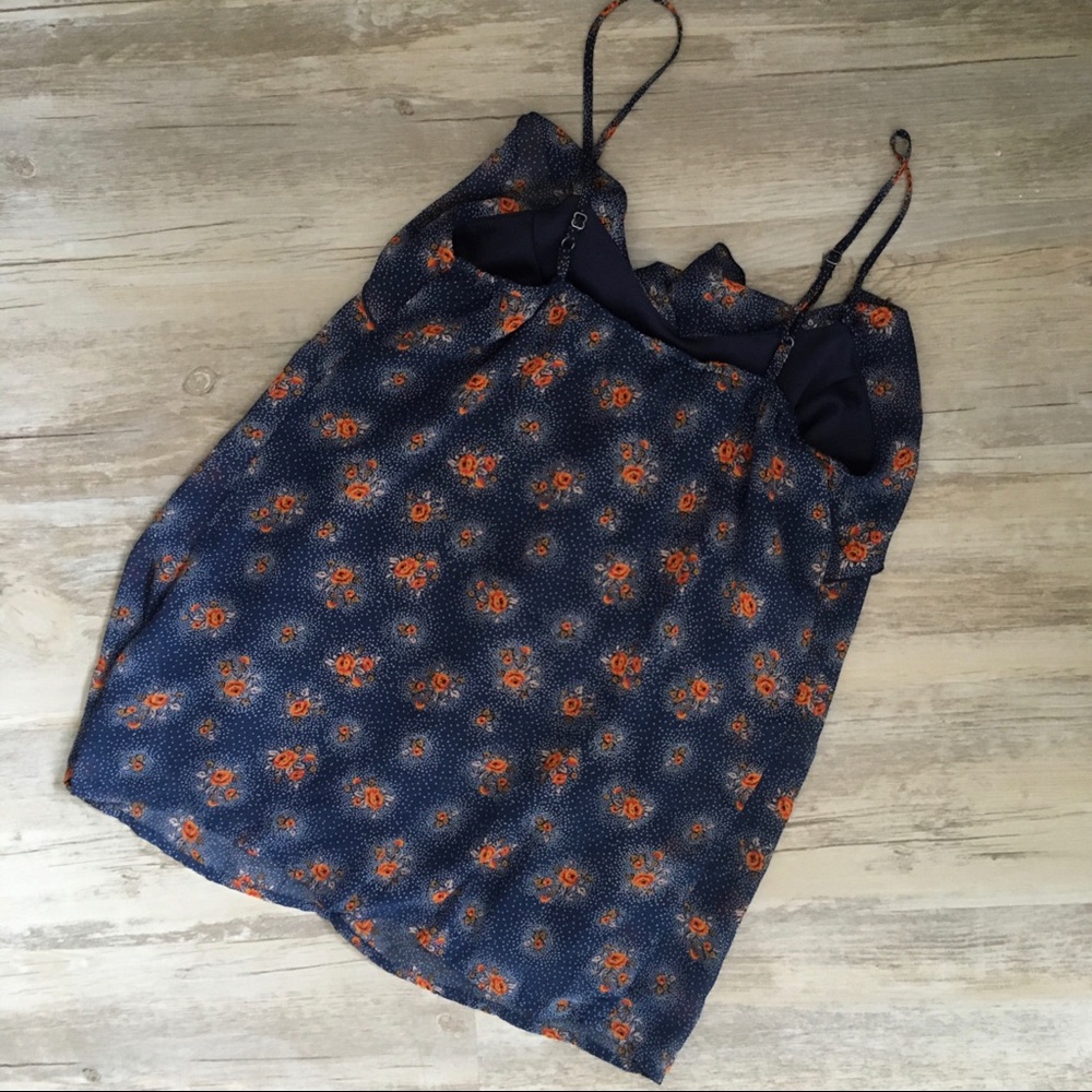 Pointillism Floral Ruffle Cami - Picture 5 of 5
